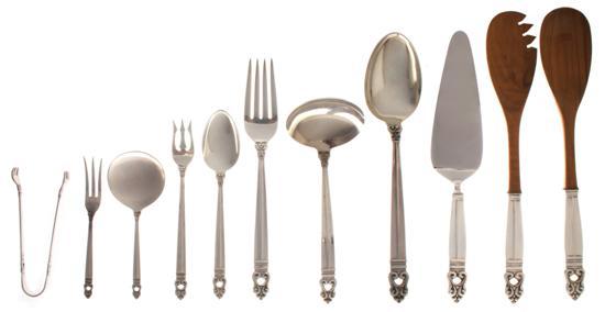 Appraisal: An American Partial Sterling Silver Flatware Service International in the