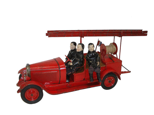 Appraisal: Citroen c w Fire Truck with figures French circa The