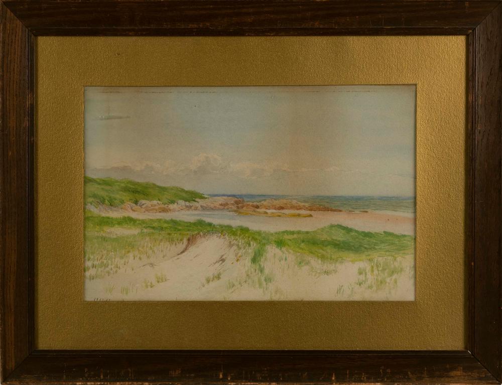 Appraisal: CHARLES GEORGE COPELAND MASSACHUSETTS MAINE - COASTAL LANDSCAPE WATERCOLOR ON