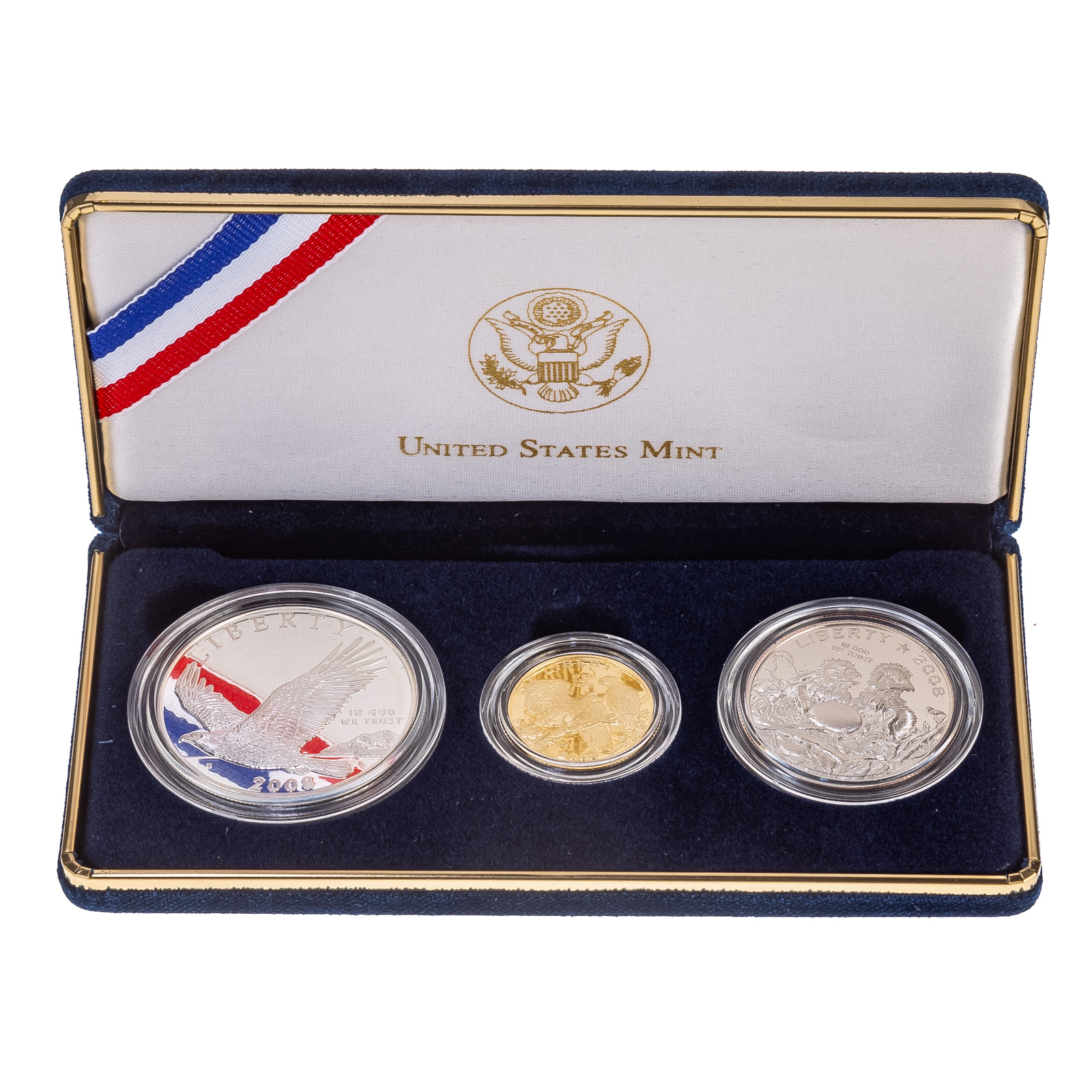 Appraisal: BALD EAGLE COIN PROOF SET WITH GOLD Clad Half Dollar