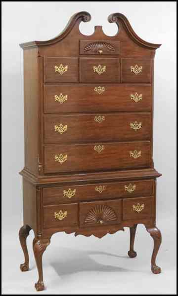 Appraisal: BAKER COLLECTOR'S EDITION MAHOGANY HIGHBOY H '' W '' D