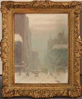 Appraisal: Johann Berthelsen Am - H x W oil on canvas