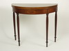 Appraisal: CARD TABLE - Federal style mahogany card table demi-lune top