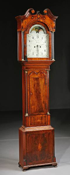 Appraisal: A George III inlaid mahogany tall case clock Massey Hanley