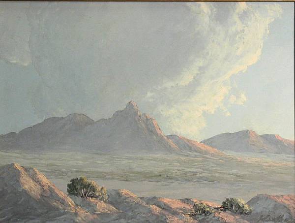 Appraisal: John William Hilton American - Death Valley signed 'John W