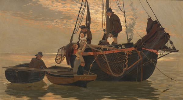 Appraisal: CLEMENT LAMBERT BRITISH - x Brighton fishermen and family Oil