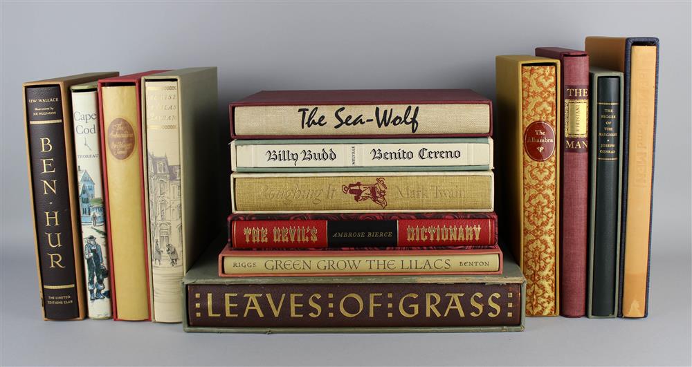 Appraisal: WORKS OF AMERICAN LITERATURE LIMITED EDITIONS CLUB VOLS SIGNED BY