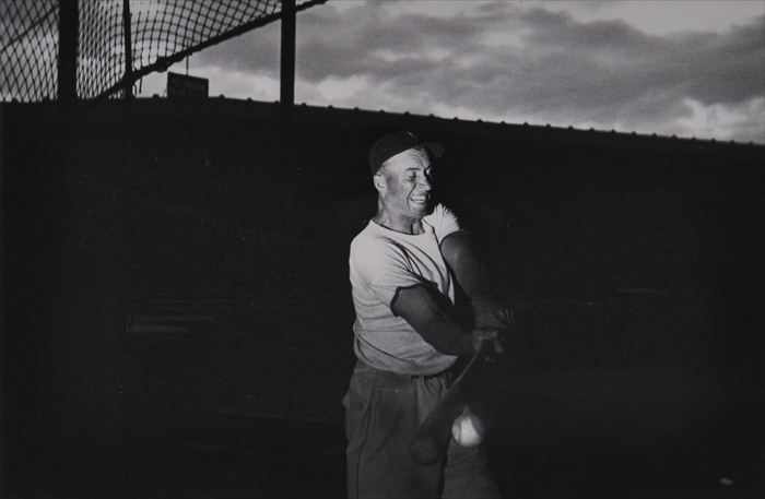 Appraisal: HAROLD EDGERTON - BASEBALL PLAYER WITH FLASH Gelatin silver print