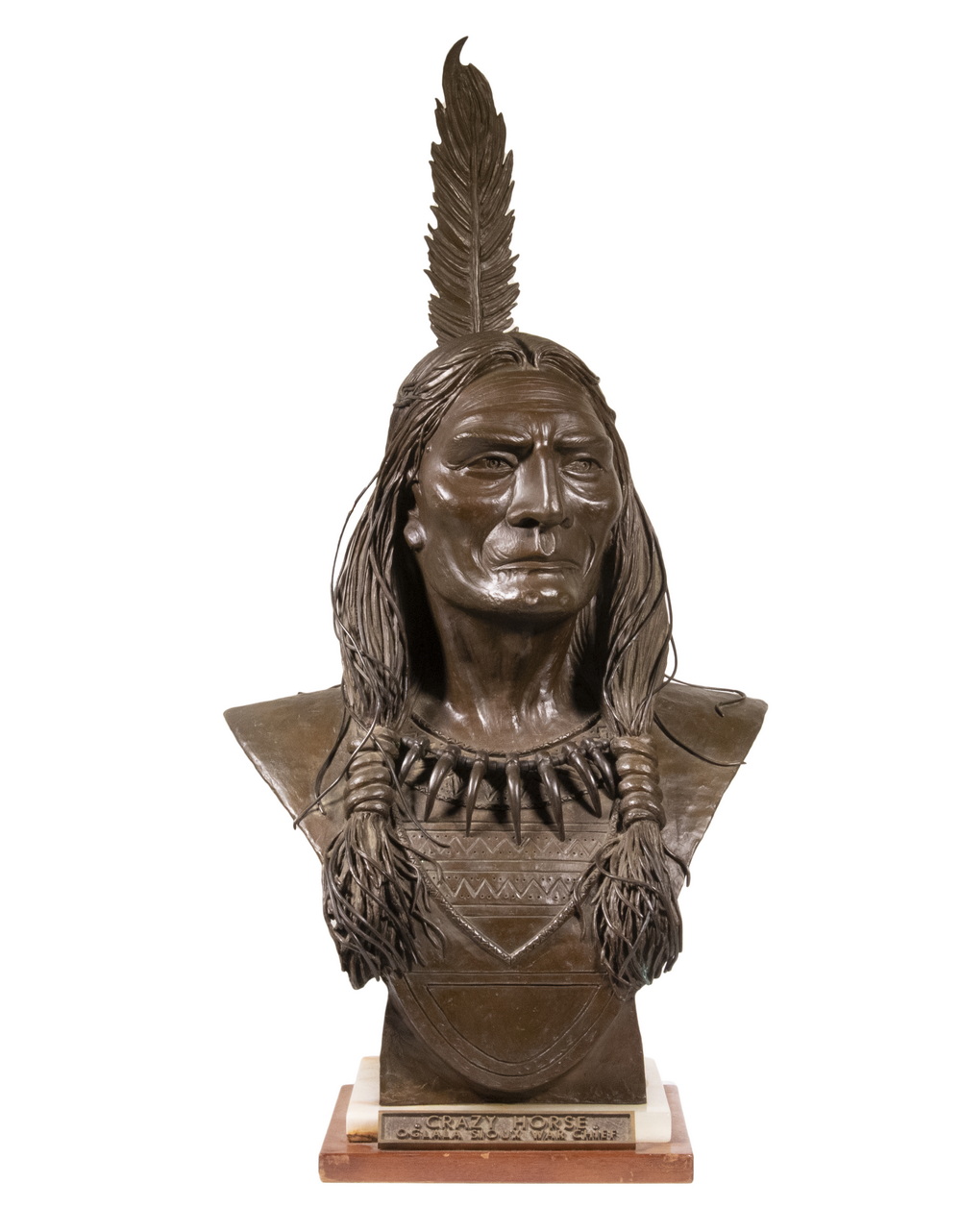 Appraisal: STANFORD P STEVENS TX - Crazy Horse Oglala Sioux Warrior