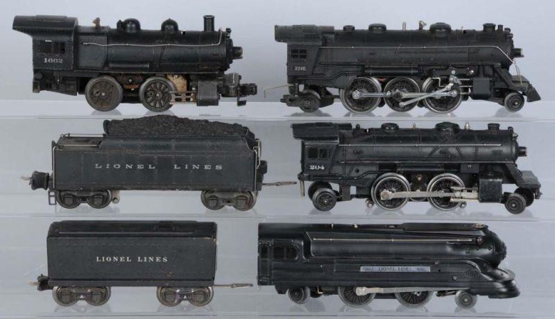 Appraisal: Lot of Lionel Steam Engines Description Pre and post-war Includes