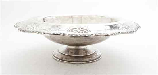 Appraisal: An American Sterling Silver Center Bowl Wallace of circular footed