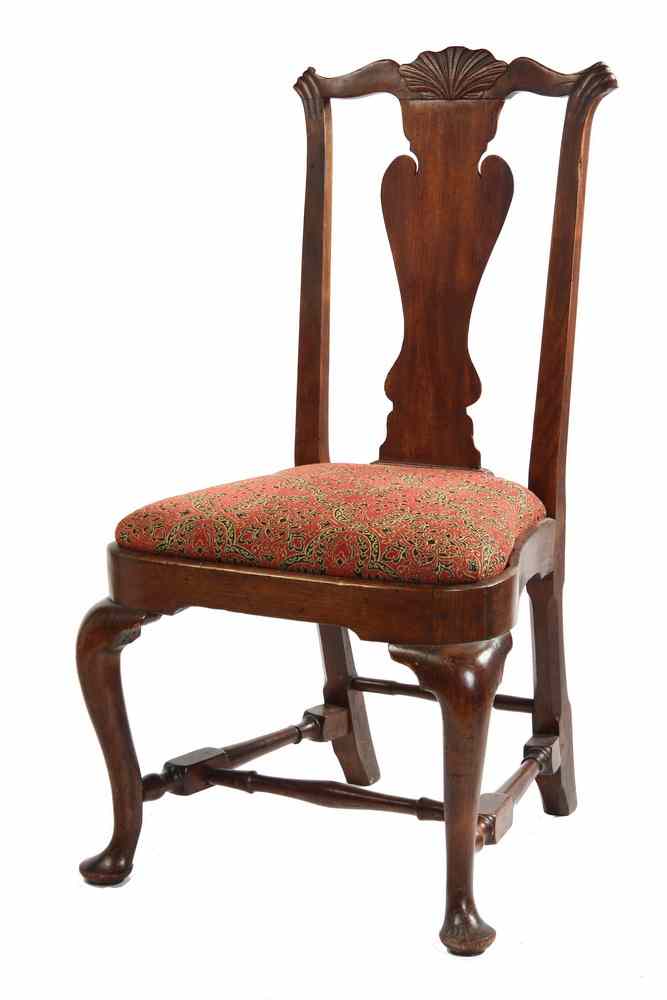 Appraisal: DINING CHAIR - Period Queen Anne Massachusetts Dining Chair with