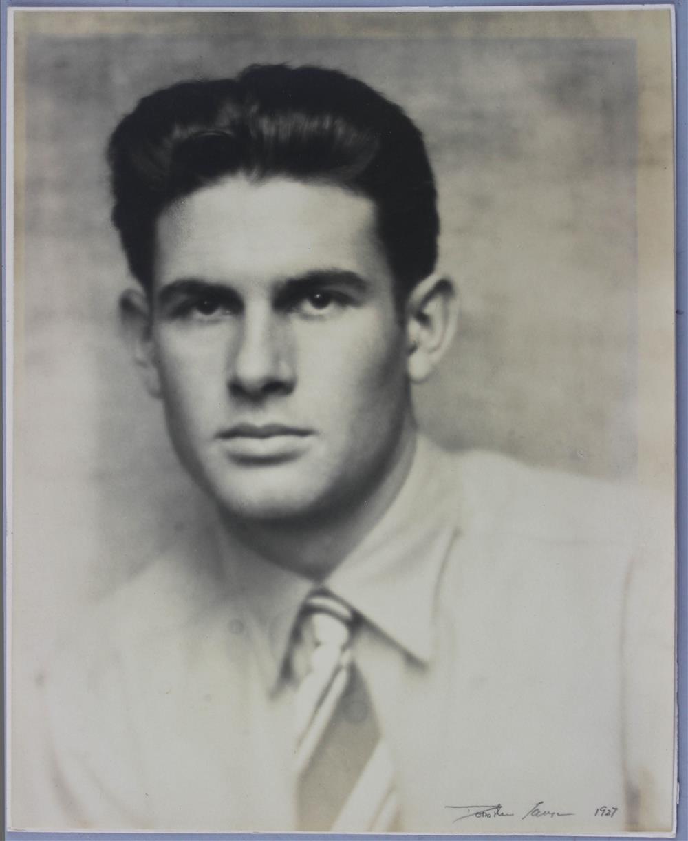 Appraisal: DOROTHEA LANGE AMERICAN - PORTRAIT OF A MAN Photograph x