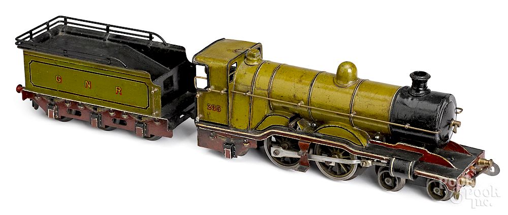 Appraisal: Carette train locomotive and tender Carette train locomotive and tender