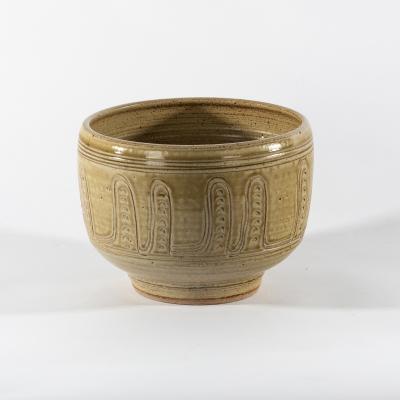 Appraisal: Ray Finch for Winchcombe Pottery a s footed circular bowl