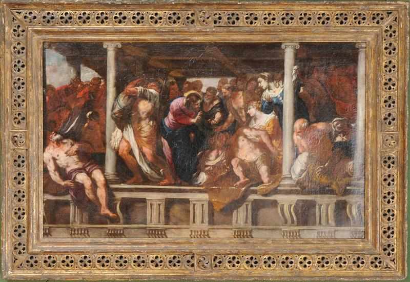 Appraisal: MANNER OF TINTORETTO CHRIST AT THE POOL OF BETHESDA Oil