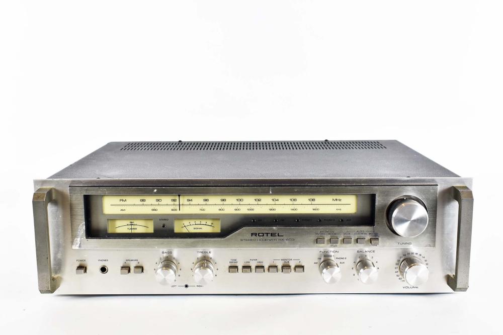 Appraisal: VINTAGE ROTEL RX- STEREO RECEIVERThe unit lights up Overall wear