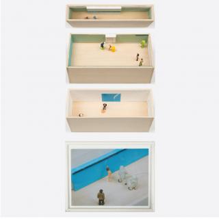 Appraisal: William Radawec - Three Dioramas from 'A Study' Series Wood