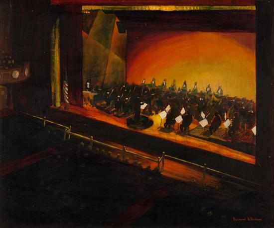 Appraisal: Bennard Bloch Perlman American b Baltimore Symphony Orchestra oil on