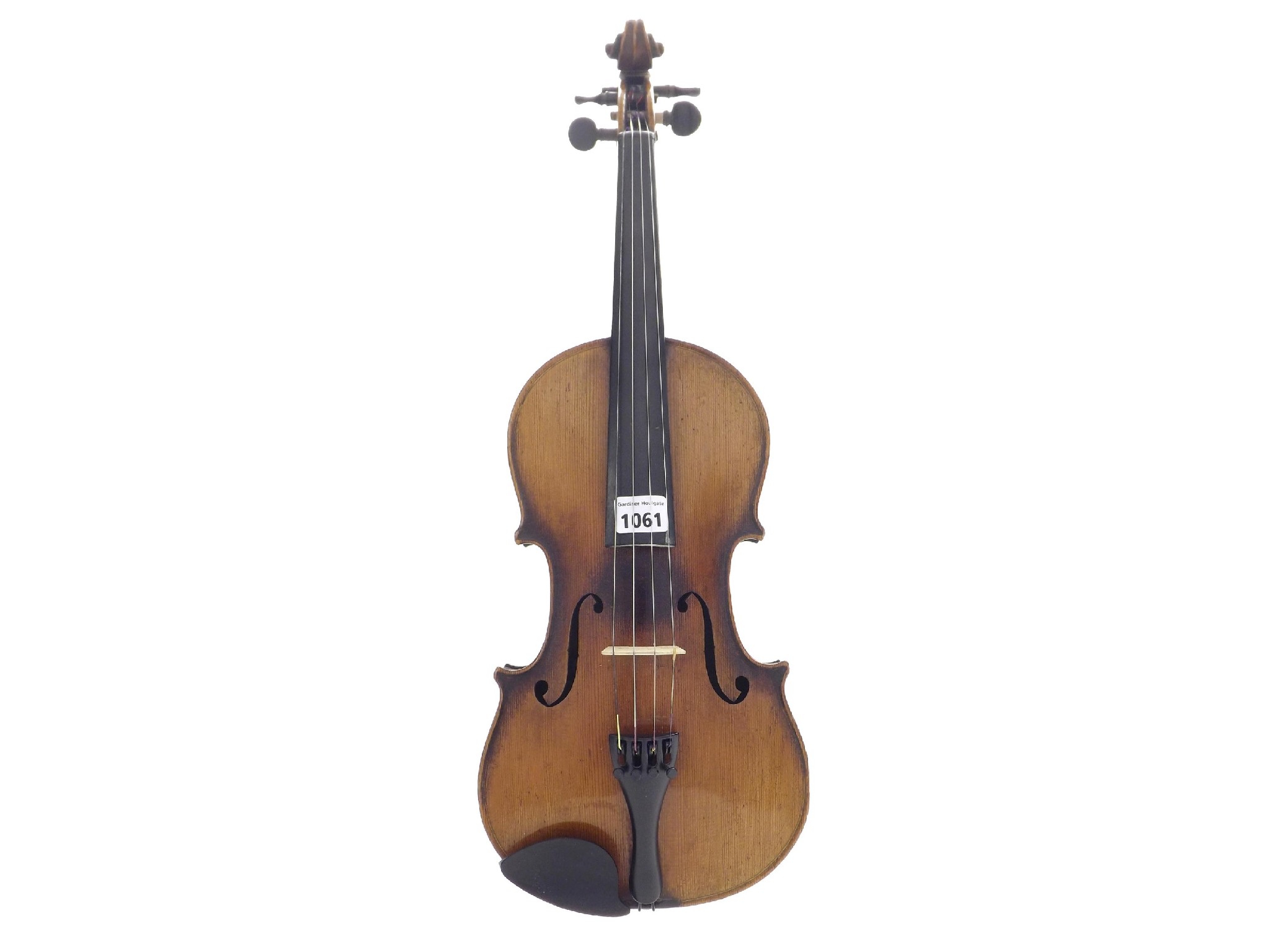 Appraisal: Late th century German Stradivari copy violin cm