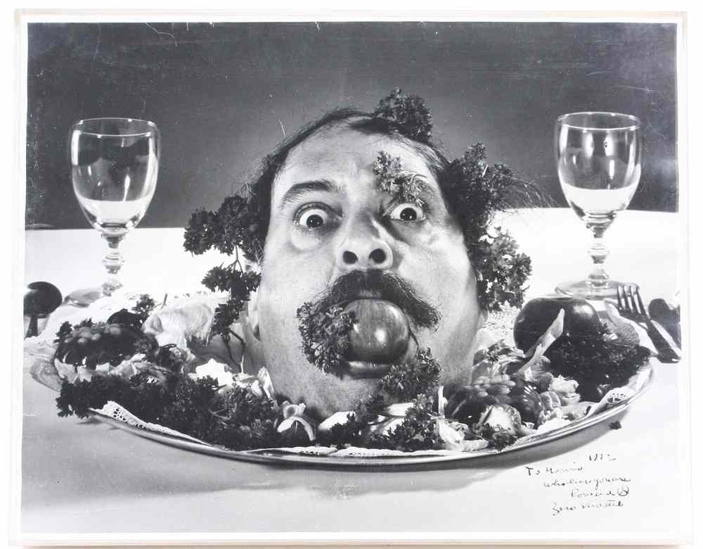 Appraisal: SIGNED PHOTOGRAPH ZERO MOSTEL February - September American actor of