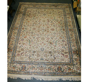 Appraisal: Room size Karastan Tabriz area rug light background with intricate