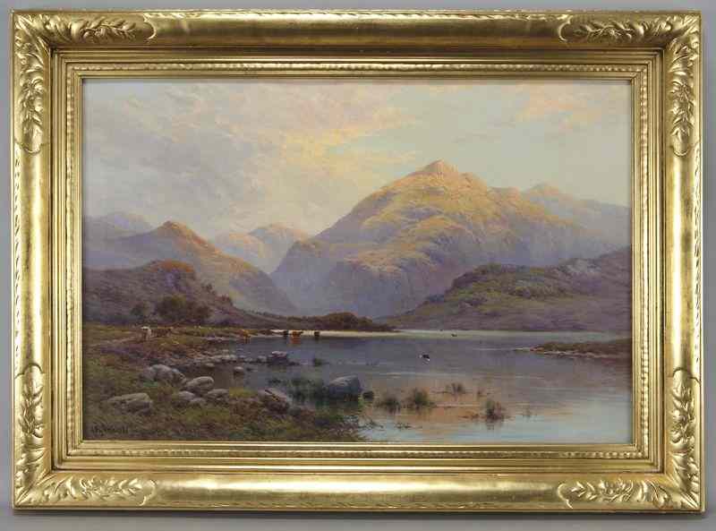 Appraisal: Alfred Fontville de Breanski Jr ''The Hills ofBorrowdale'' oil painting