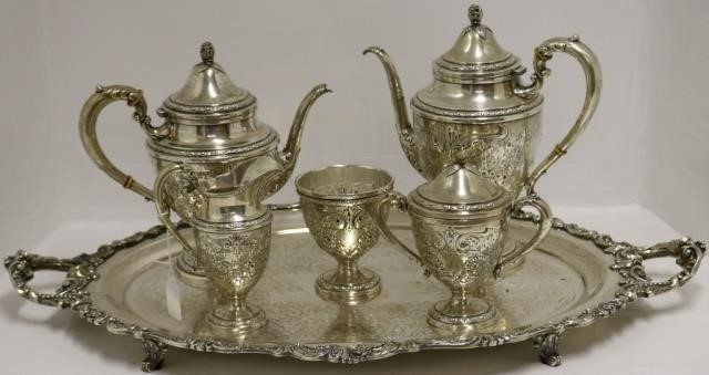 Appraisal: EARLY TH C PIECE STERLING SILVER TEA SET BYFRANK WHITING