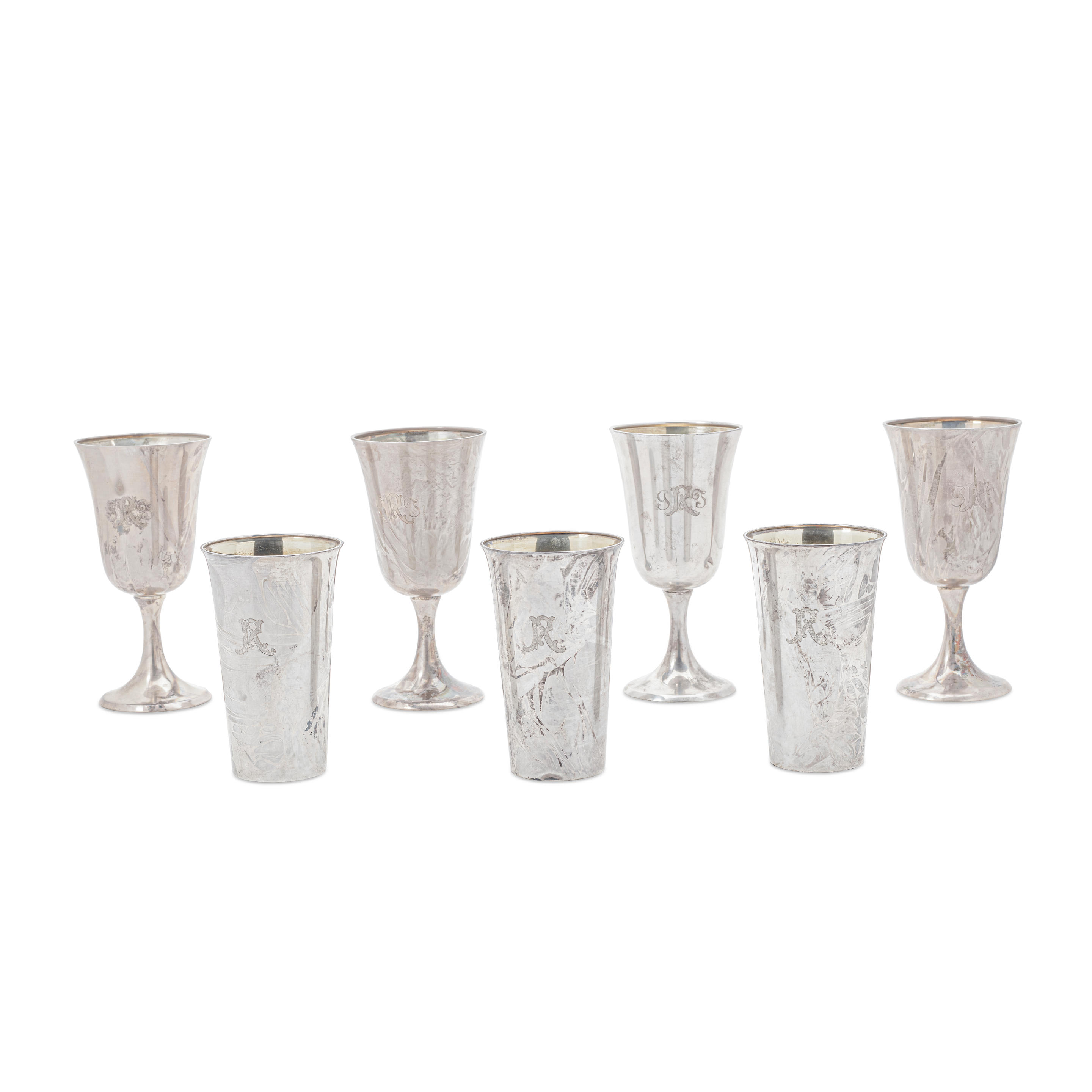 Appraisal: TWENTY-FOUR AMERICAN STERLING SILVER DRINKING VESSELS BY VARIOUS MAKERS by