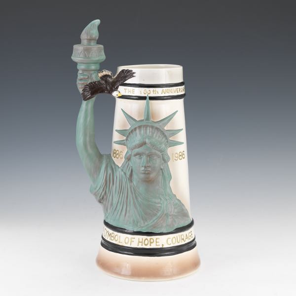 Appraisal: AMERICAN CENTENNIAL ANNIVERSARY OF THE STATUE OF LIBERTY PORCELAIN OVERSIZED