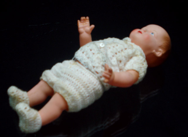 Appraisal: A French celluloid boy doll with moulded and painted features