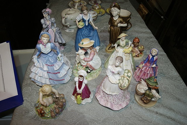 Appraisal: Collection of miscellaneous figuresincluding Spring Morn by Royal Doulton Age