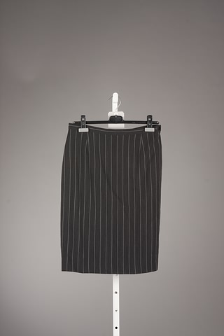 Appraisal: Giorgio Armani black and white wool viscose rayon blend pinstripe