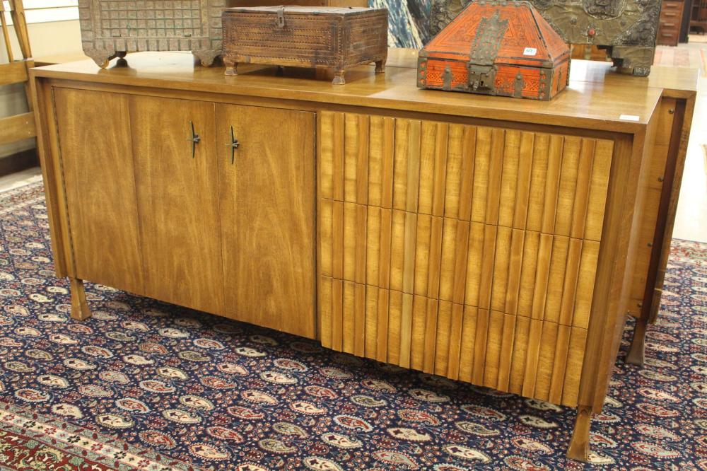 Appraisal: MCM WALNUT DRESSER John Widdicomb Furniture Co Grand Rapids Michigan