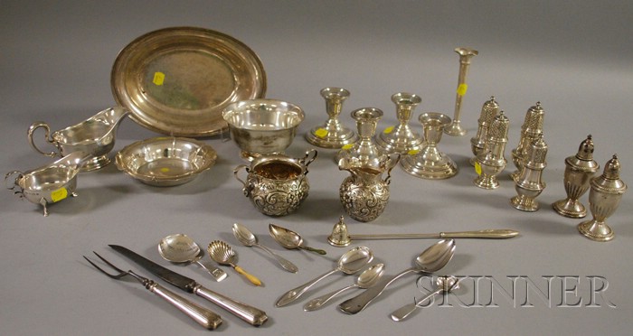 Appraisal: Group of Sterling Tableware including a Howard Co sterling creamer