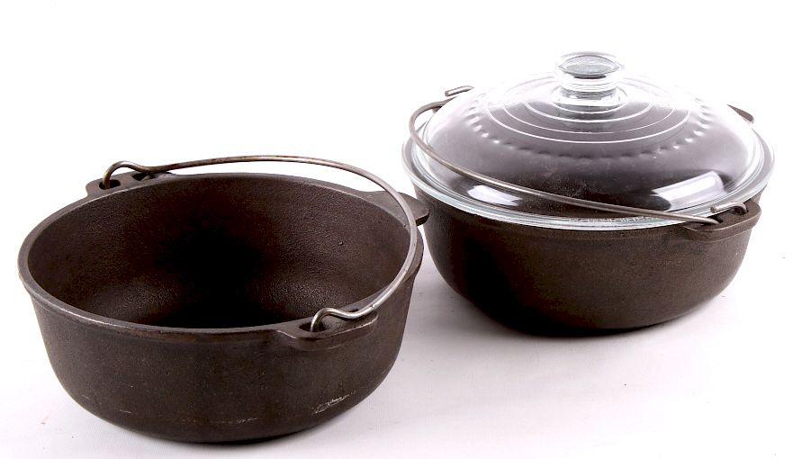 Appraisal: Two Wagner Ware Qt Dutch Ovens With Lid For your