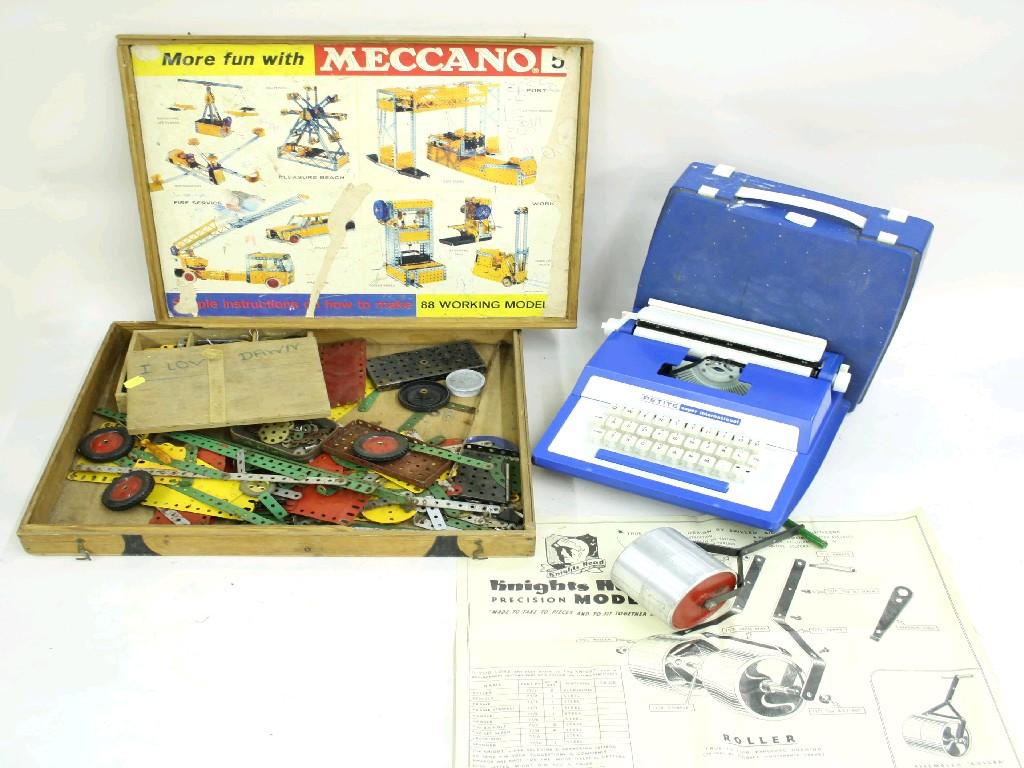 Appraisal: Box of Meccano Chad Valley roller and a Petite Super