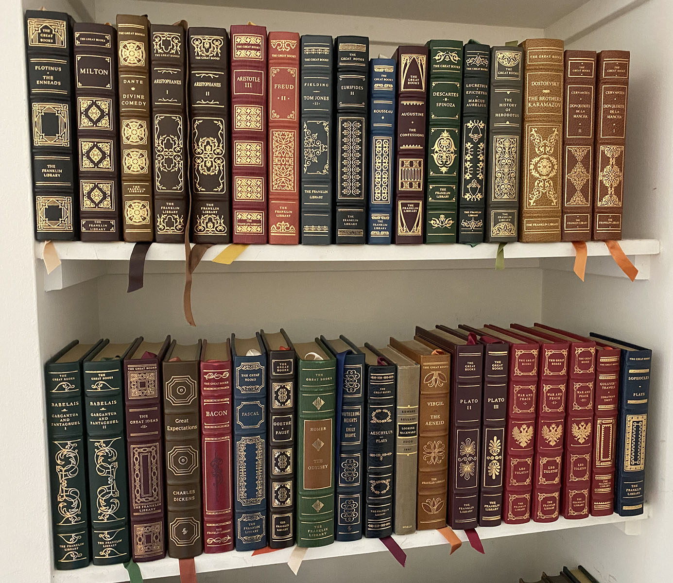 Appraisal: VOLUME FRANKLIN LIBRARY COLLECTION OF BOOKS This great assortment includes