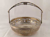 Appraisal: WMF A silver plated fruit bowl with fixed handle the