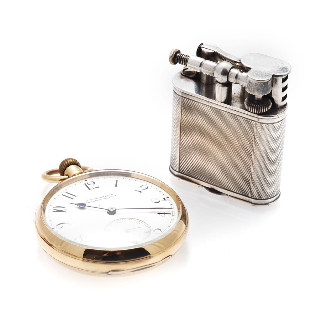 Appraisal: An ct gold cased pocket watch plain open faced watch