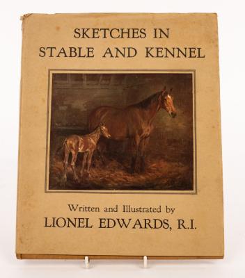 Appraisal: Edwards Lionel Sketches in Stable and Kennel st edition with