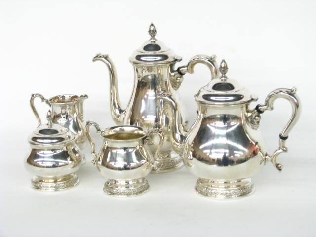 Appraisal: Prelude sterling silver five piece tea and coffee service including