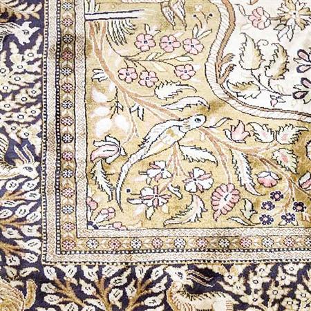 Appraisal: Qum Silk Prayer Rug Estimate -