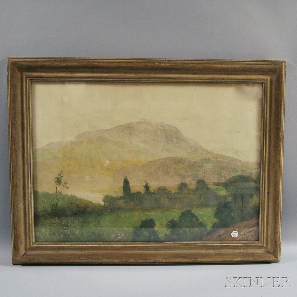 Appraisal: Willis Seaver Adams American - Landscape with Distant Hills Signed