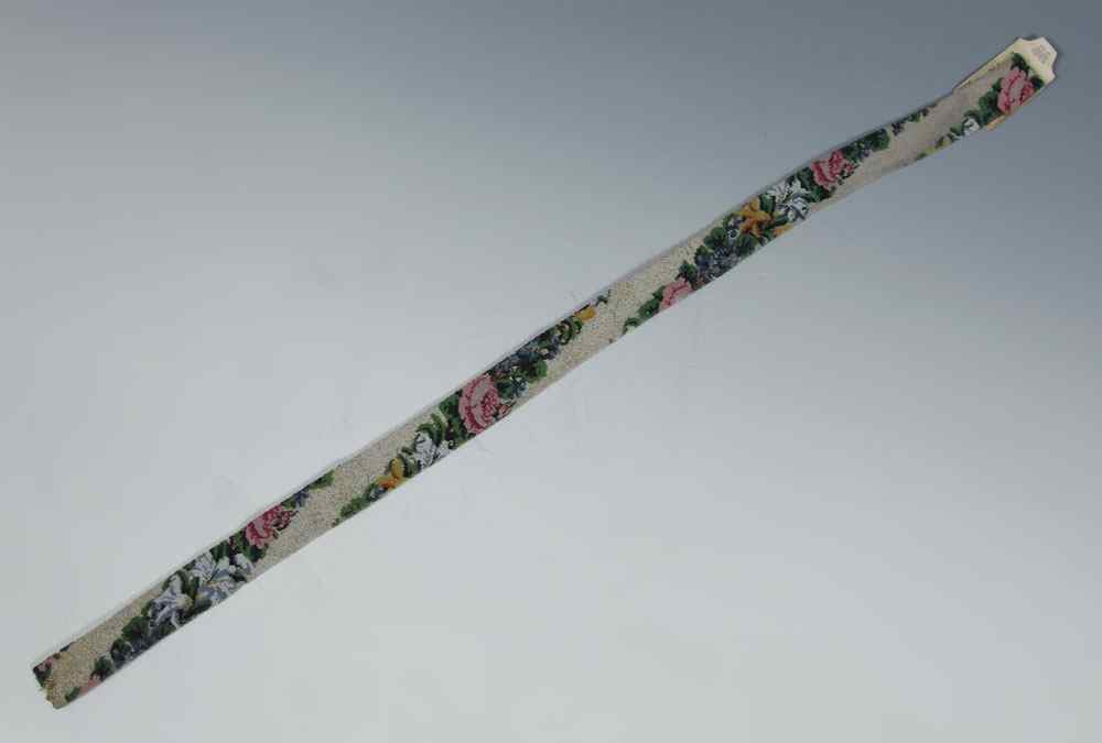 Appraisal: TH CENTURY FRENCH BEADED WALKING STICK COVER Deaccessed from Williamsburg