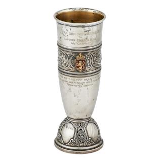 Appraisal: NORWEGIAN SILVER TROPHY CUP Inscribed in Norwegian From the Norwegian