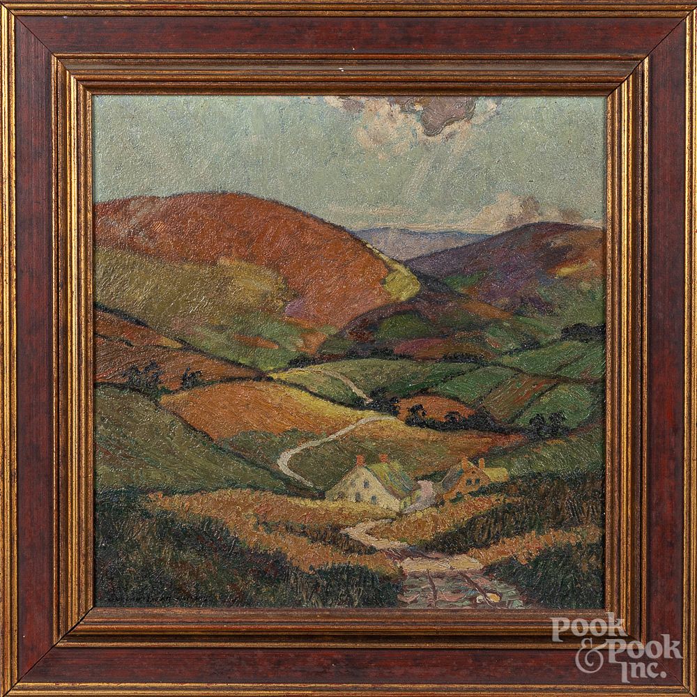 Appraisal: Gordon Dean Smith oil on board landscape Gordon Dean Smith