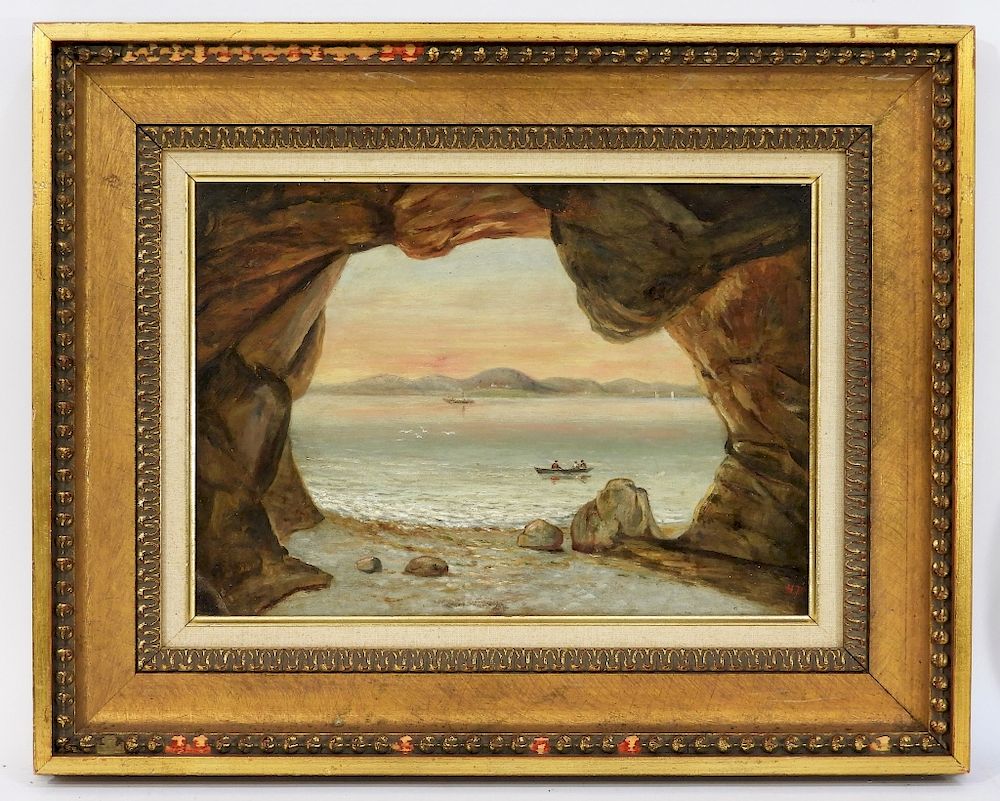 Appraisal: C Henry Day Cavern Harbor O C Painting Henry Day