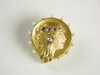 Appraisal: BROOCH - Art Nouveau K gold and gem-set brooch the