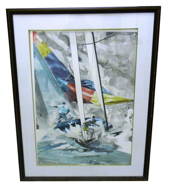 Appraisal: Willard Gordon Bond American - watercolor on paper c two